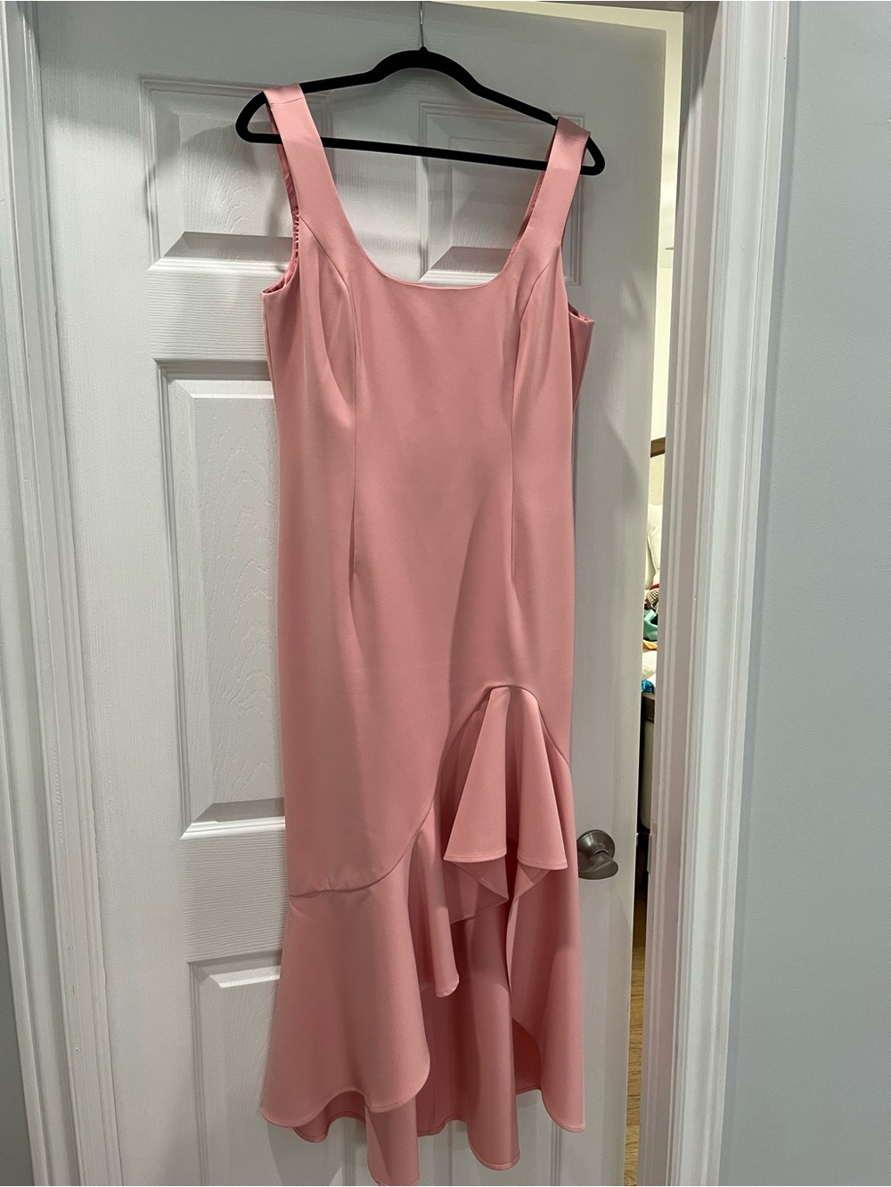 Bardot Dusty Rose High-Low Ruffle Dress